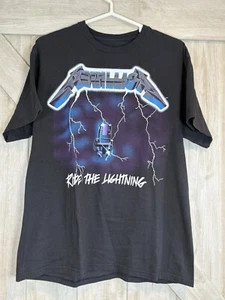 Metallica Ride The Lightning Double-Sided T-Shirt L Black Rock Band Bravado - Bild 1 von 8