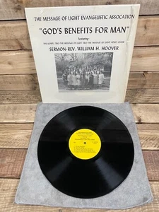 Message Of Light Evangelistic Association God’s Benefits For Man Album Record - Foto 1 di 9