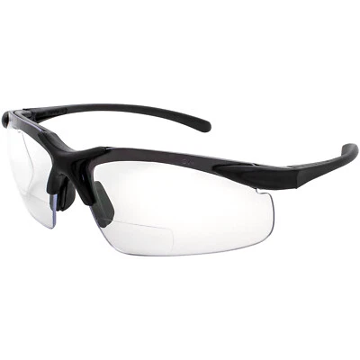Apex clear bifocal safety glasses 1.5 power Black Frame Clear Lens - Image 1 of 4