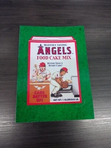 2016 Wacky Packages Baseball Series "ANGELS CAKE MIX'.Grass Sticker #4 - Picture 1 of 1