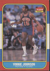 Vinnie Johnson 1986-87 Fleer Premier #56 Detroit Pistons #1 Used