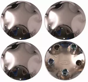 4pcs 1997-2004 Ford Expedition F150 17" Chrome Wheel Center Hub Caps Lug Covers - Picture 1 of 1