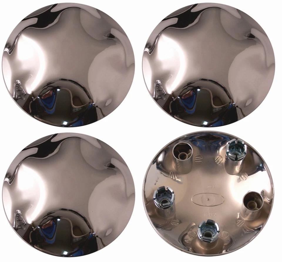 4pcs 1997-2004 Ford Expedition F150 17" Chrome Wheel Center Hub Caps Lug  Covers - Image 1 of 1