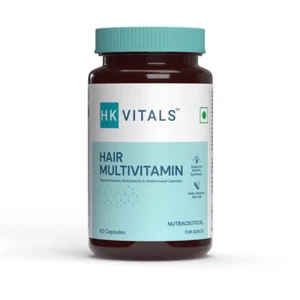 HealthKart HK Vitals Vitamina per Capelli con Bloccanti DHT 60 Capsule Omega e Biotina - Foto 1 di 16