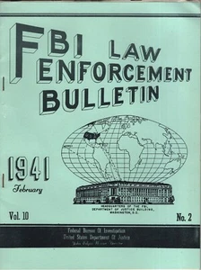 FBI Law Enforcement Bulletin February 1941 – Wire Examinations / Broken Glass - Picture 1 of 4