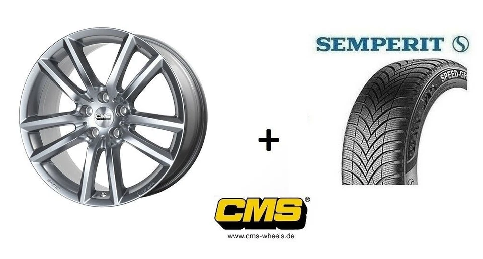 Winterräder für VW T-Roc 18 Zoll 4x CMS C27 + Semperit Winterreifen 215/50 R18 - Bild 1 von 1