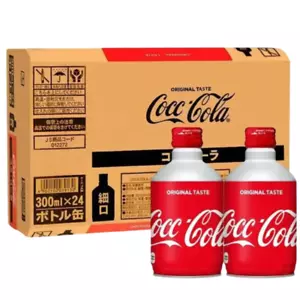 Coca Cola Original 300ml Metal Bottle - JAPANESE 💥RARE IN UK - Picture 1 of 1