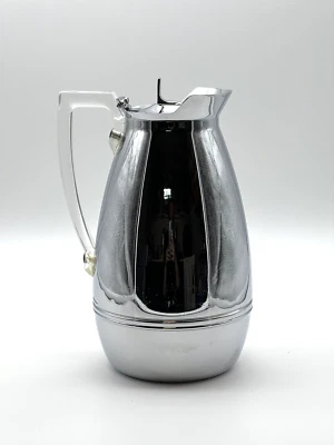 TERMO VINTAGE 9" CROMO MANGO LUCITE JARRA DE CAFÉ AISLADA MODELO #2585 Foto 1 de 4