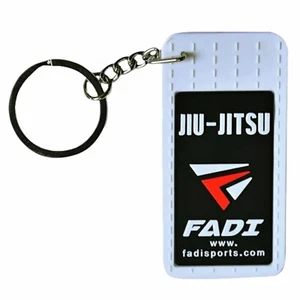 FADI Sports Rubber Jiu Jitsu Keychain – MMA Training Key Ring for Martial Arts - Picture 1 of 49