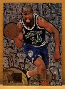 1995-96 Fleer Metal Basketball Isaiah Rider Gold Minnesota Timberwolves #67 - Picture 1 of 1