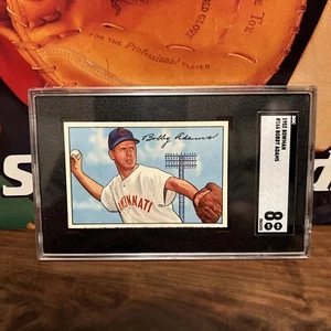 1952 Bowman #166 Bobby Adams - SGC 8 High end centrato - Foto 1 di 3