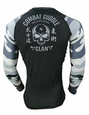 Camisa Gruff Combat BJJ Rash Guards Agarre MMA Jiu Jitsu No Gi UFC Ropa de Lucha Foto 1 de 4