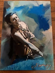 Star Wars Princess Leia #12 Art Card Limited Numbered xx/50 Edw.Vela Signed 2021 - Picture 1 of 2