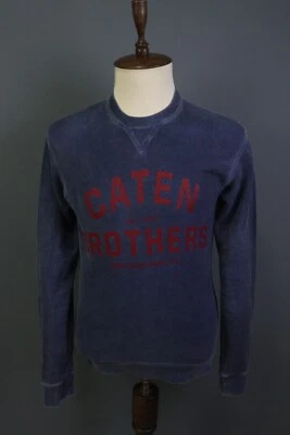 DSQUARED 2 Blue Crew Neck Long Sleeve Sweatshirt Sweater Size M - Image 1 of 4