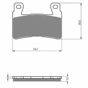 Goldfren Front Brake Pads for Honda CBR600F4i 2005-2006 (S3 X2) - Picture 1 of 3