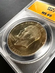 Eisenhower Dollar 1976 Type 2 ANACS MS 65 - Glorious Gold Toning Obv. & Rev. - Picture 1 of 4