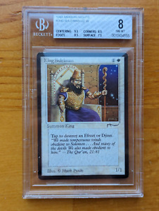 MTG Arabian Nights King Suleiman BGS 8 graded (9.5, 8.5, 8.5, 7.5), see pictures