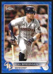 2022 Topps Chrome Blue Wave Refractors #141 Alex Bregman /75