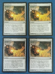 Juego de Juego de Magia Magic Stg 4x Shriekhorn x4 casi nuevo Mirrodin asediado artefacto menuper moderno - Imagen 1 de 2