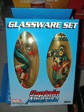 NECA Marvel:  Captain America Shot Glass Glassware Set NIP shelf502