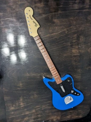 Xbox One Blue Fender Jaguar Rock Band 4 PDP Wireless Guitar Controller Tested! - Image 1 of 4