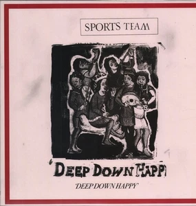 Sports Team Deep Down Happy LP vinyl UK Island 2020 red vinyl LP with foldout - Picture 1 of 2
