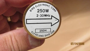 Élément wattmètre oiseau thruline 250w 250h 2-30mhz limace - Photo 1/4