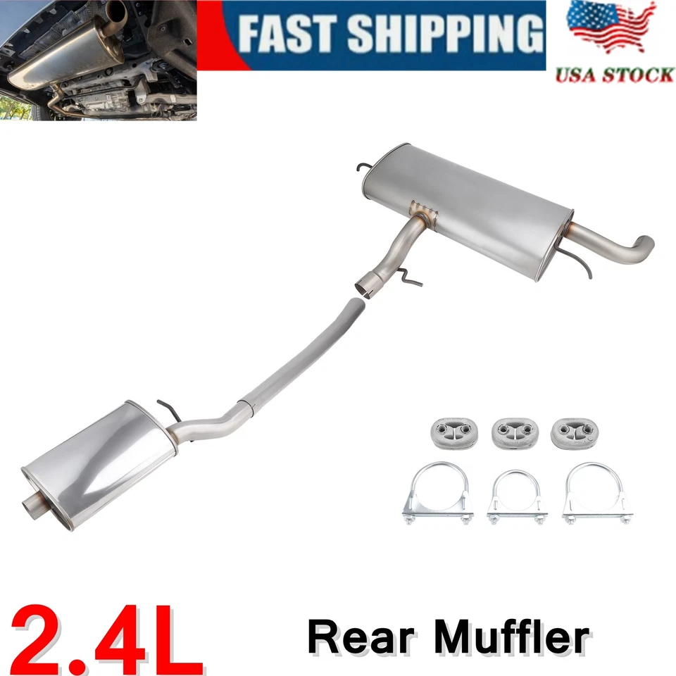 Stainless Steel Rear Muffler for Chevrolet Equinox & GMC Terrain 2.4L 2010-2017 Foto 1 de 4