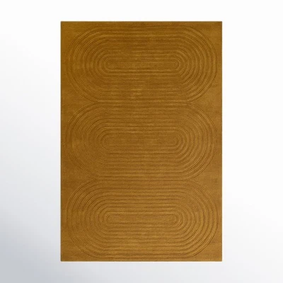 Tillie Rug Hand Tufted Rug Handwoven Wool Gold Area Rug 3x5 4x6, 5x8, 8x10, 9x12 - Image 1 of 4