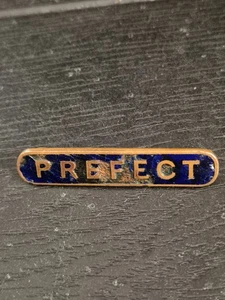 PREFECT Pin Badge School Blue Enamel c1960's Vintage - Picture 1 of 2