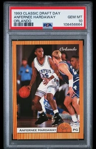 1993 CLASSIC DRAFT DAY ANFERNEE PENNY HARDAWAY RC ROOKIE ORLANDO POP 5 PSA 10 - Picture 1 of 2