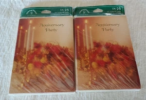 2 Vintage 10 pks (20 Total) DRAWING BOARD Anniversary Party INVITATIONS NIP - Picture 1 of 2
