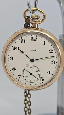 Reloj Bolsillo Elgin 1921 Grado 315 Movimiento Funcionando y Manteniendo Buen Tiempo Foto 1 de 4