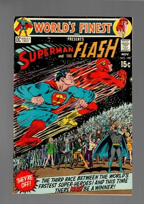 World's Finest #198 VF/NM 9.0 3rd Superman vs. Flash Race( DC Nov. 1970) - Image 1 of 2