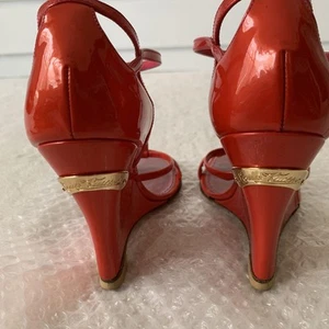 Louis Vuitton Vermilion Strap Sandals 35.5 - Picture 1 of 7