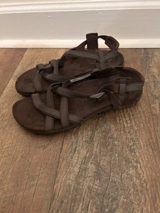 NUEVO SIN ETIQUETAS Sandalias Merrell Bracken para Mujer 7 Marrón Tiras Deslizables Senderismo Zapatos Deportivos - Imagen 1 de 7