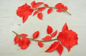 Embroid Flower Patch Iron-On Applique Rose Patches for Wedding Dress Cloth. - Picture 1 of 9