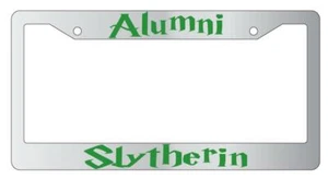 Alumni Slytherin Chrome Plastic License Plate Frame - Bild 1 von 1