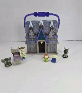 The Disney Store Animator’s Collection Frozen Anna Elsa Mini Doll Play House - Picture 1 of 10