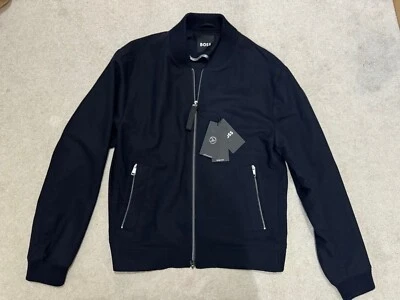 HUGO BOSS JACKET DARK BLUE NAVY ALL SIZES NEW RRP £389 - Image 1 of 4