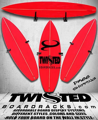 Decorative Surfboard Surfing Patent Wall Racks Hold Board Any Height Any Angle D - Image 1 of 4