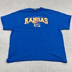 Mv Sport Kansas Jayhawks Blue T-Shirt Adult Size 2Xl