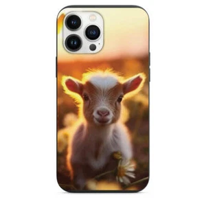 Süße Baby Ziege im Gänseblümchenfeld Handyhülle für iPhone 7 8 X XS XR SE 11 12 13 14 P - Bild 1 von 31
