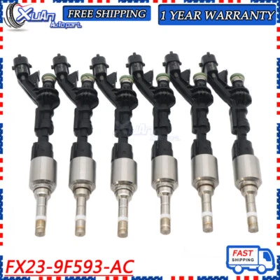 Set 6x Fuel Injectors FX23-9F593-AC For Jaguar F-Type XJ XF 2013-2015 3.0L V6 - Imagem 1 de 4