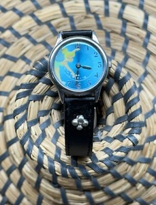 1990’s Disney Tinker Bell Wristwatch MU1264 Stainless Steel Genuine Leather READ - Picture 1 of 8
