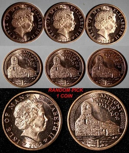 Isla de Man Isabel II 2002 1 centavo GEMA BU KM# 1036 SELECCIÓN ALEATORIA (1 moneda) (20) - Imagen 1 de 7