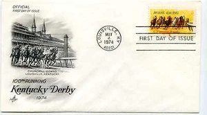 1528 Horse Racing, Artcraft FDC - Picture 1 of 1