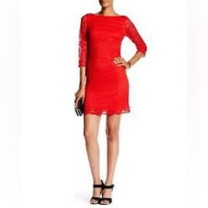 Eliza J Red Lace Dress size 14. Never worn! - Picture 1 of 12