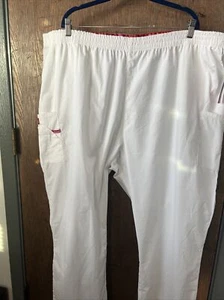 DICKIES EDS  SCRUBS WORKWEAR WOMENS PANTS 5XL Modern Classic Cargo  White NEW - Picture 1 of 6