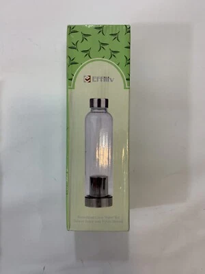 Botella infusora de té de agua de vidrio borosilicato con funda de nailon gris (effitiv) Foto 1 de 4